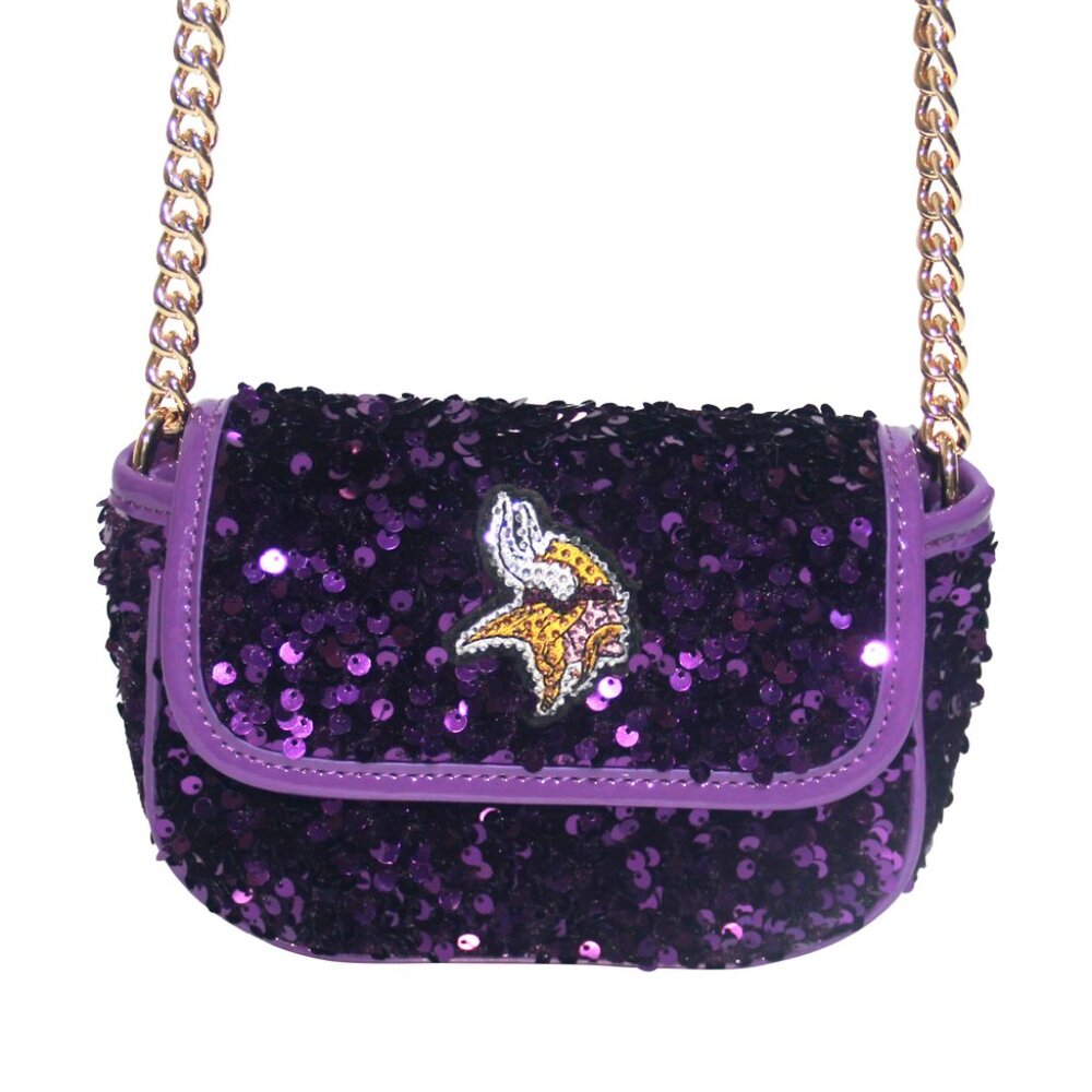 NFL Minnesota Vikings Team Colored Sequin Crossbody